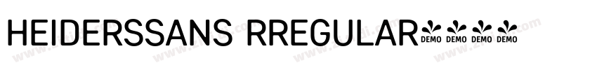 HeidersSans RRegular字体转换